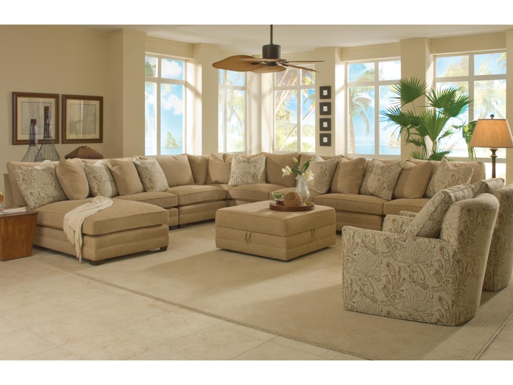 Sam Moore Margo Eight Piece Sectional Sofa With Laf Chaise Baer S Sam Moore Margo8 Pc Sectional Sofa W Laf Chaise
