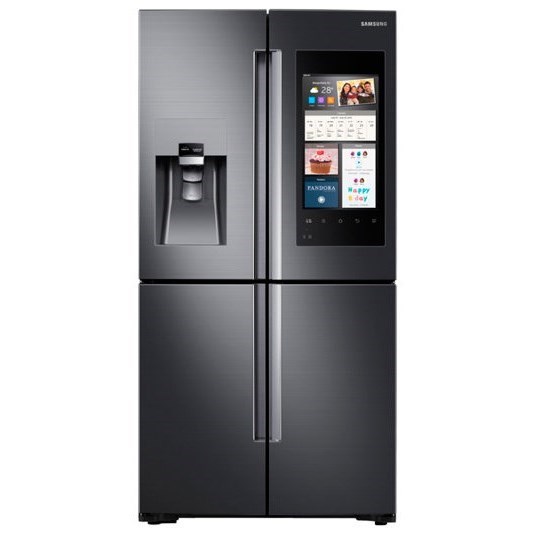 Samsung Appliances 22 Cu Ft Capacity Counter Depth 4 Door Flex Refrigerator With Family Hub Sheely S Furniture Appliance Refrigerator French Door
