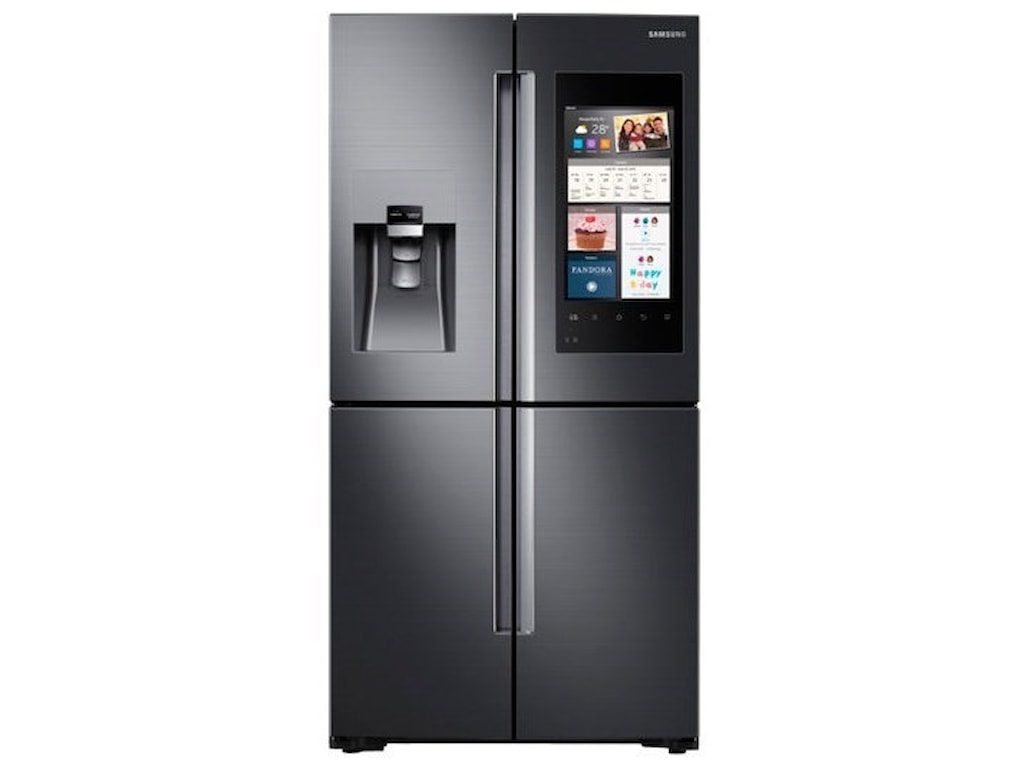 Samsung Appliances 22 Cu Ft Capacity Counter Depth 4 Door Flex Refrigerator With Family Hub Sheely S Furniture Appliance Refrigerator French Door
