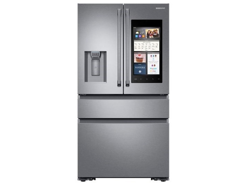 Samsung Appliances 2 Cu Ft Capacity Counter Depth 4 Door French Door Refrigerator With Family Hub Sheely S Furniture Appliance Refrigerator French Door