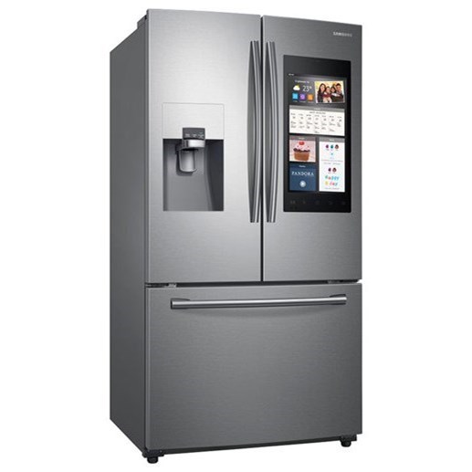Samsung Appliances Rf265beaesr 24 Cu Ft Capacity 3 Door French Door Refrigerator With Family Hub Furniture Fair North Carolina Refrigerator French Door
