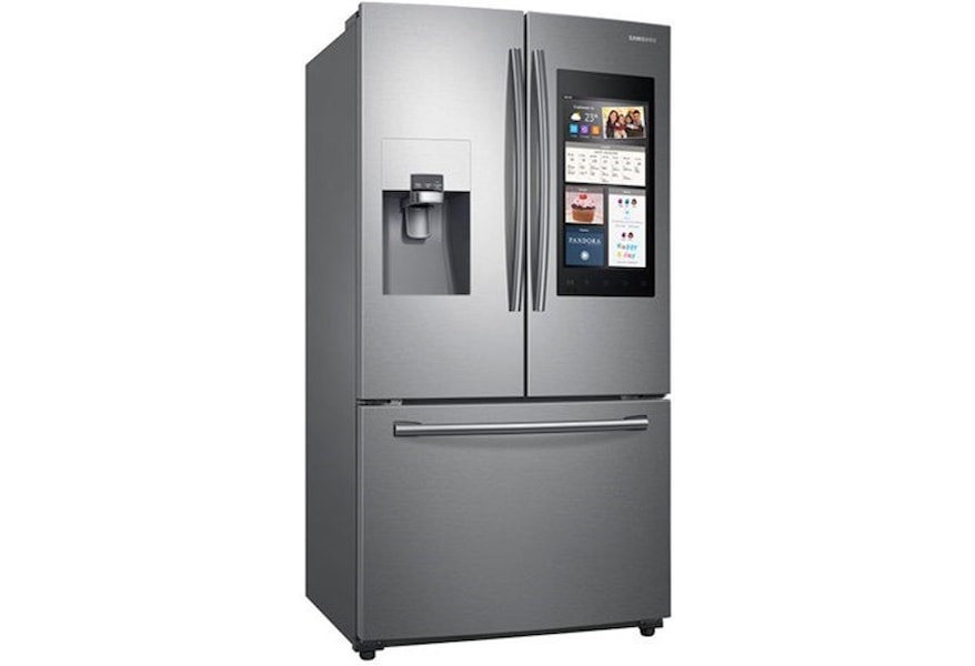 Samsung Appliances Rf265beaesr 24 Cu Ft Capacity 3 Door French Door Refrigerator With Family Hub Furniture Fair North Carolina Refrigerator French Door