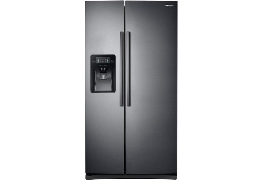 Side By Side Refrigerators Samsung 25 Cu Ft Side By Side Refrigerator With Led Lighting By Samsung Appliances At Furniture And Appliancemart