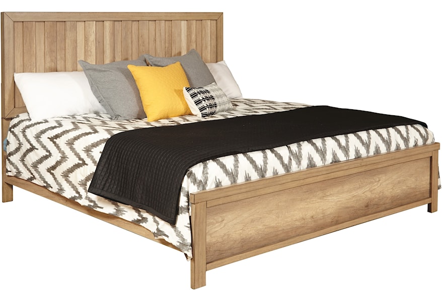 Samuel Lawrence Barnwood Casual Queen Low Profile Bed Value City Furniture Platform Beds Low Profile Beds