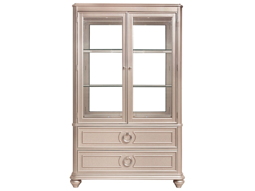 Samuel Lawrence Dynasty Curio China Cabinet With Touch Lighting Samuel Lawrence Dynastycurio China Cabinet