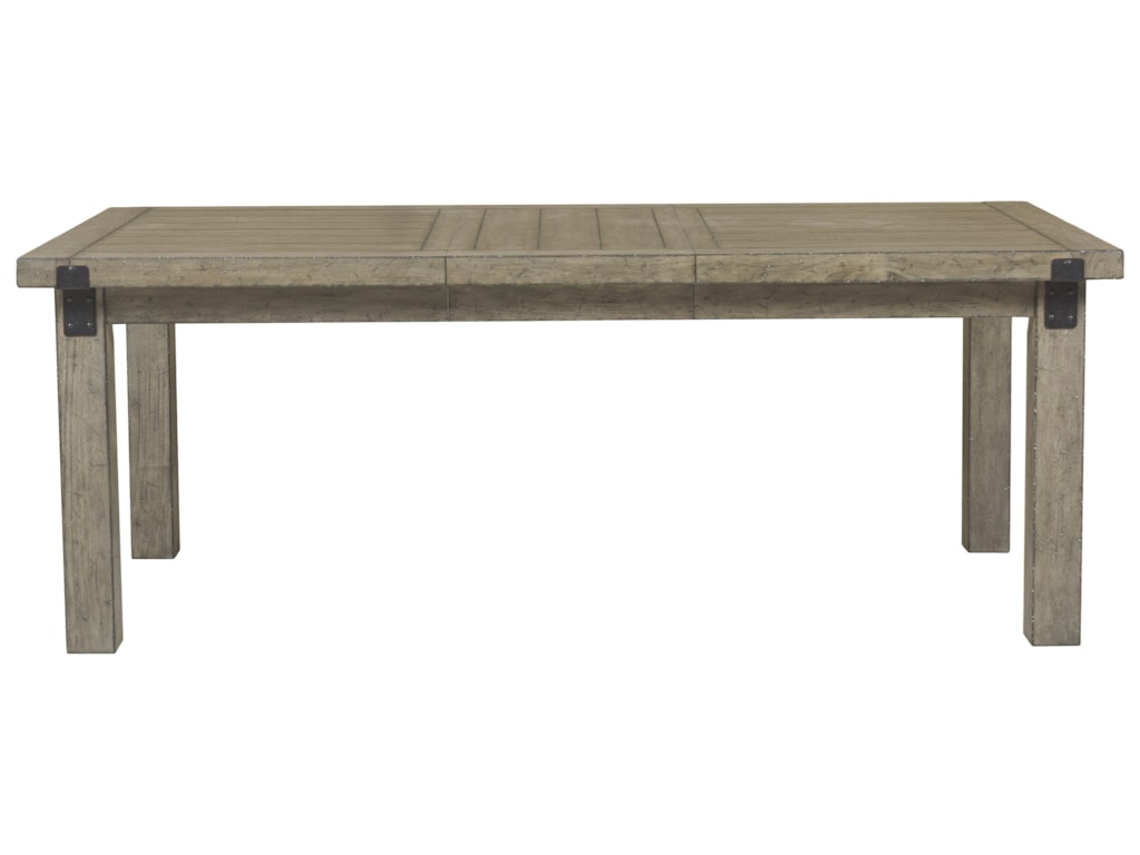 Flatbush Leg Dining Table With Decorative Metal Brackets By Samuel Lawrence At Corner Furniture