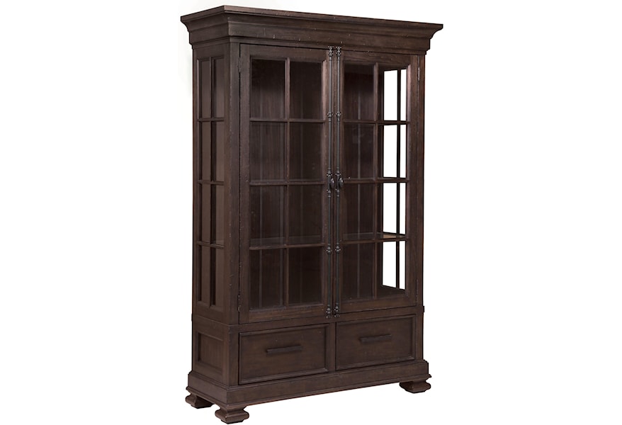 Samuel Lawrence Fulton Street China Cabinet With Canister Lighting