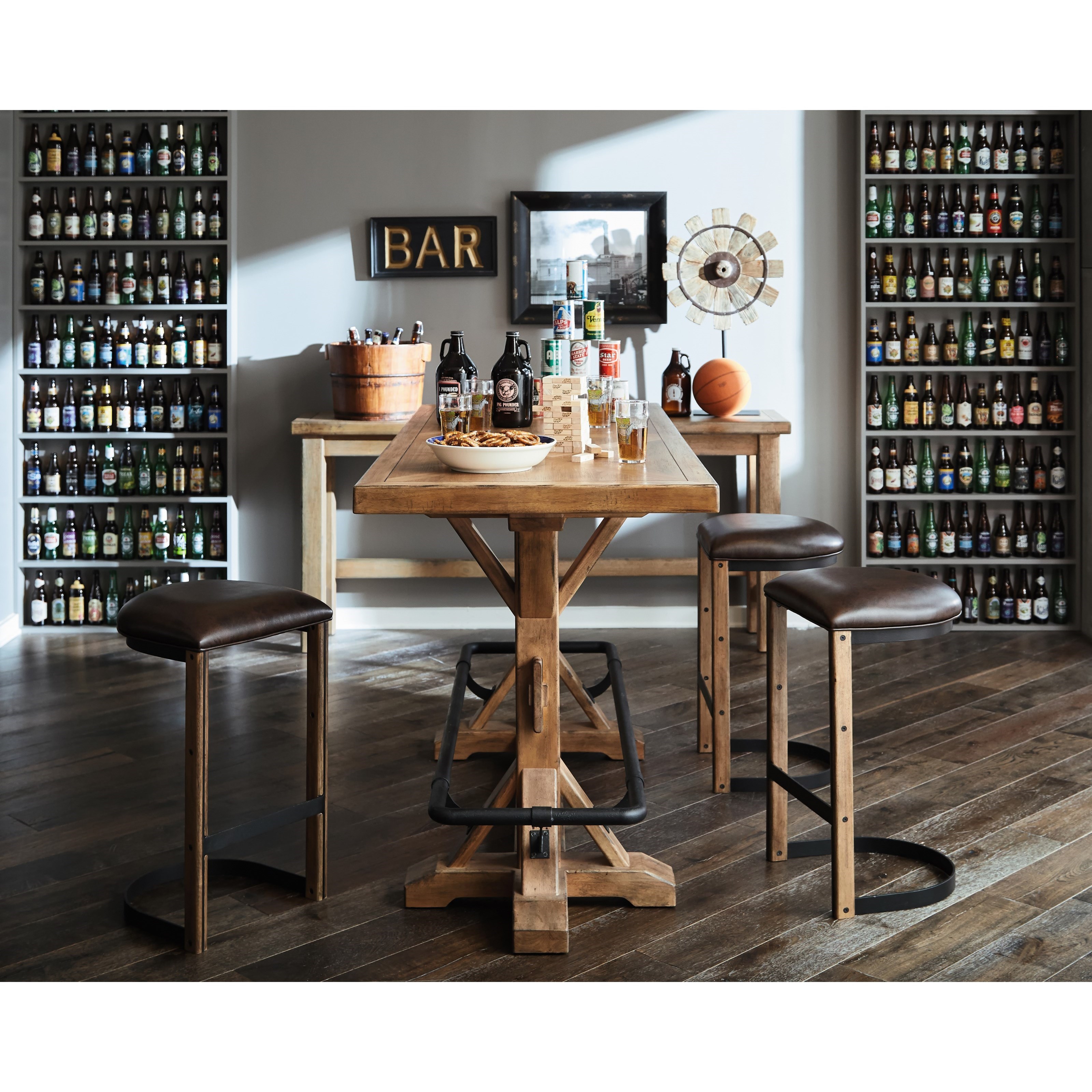 Samuel Lawrence Furniture City Brewing Blonde Bar Height Stand