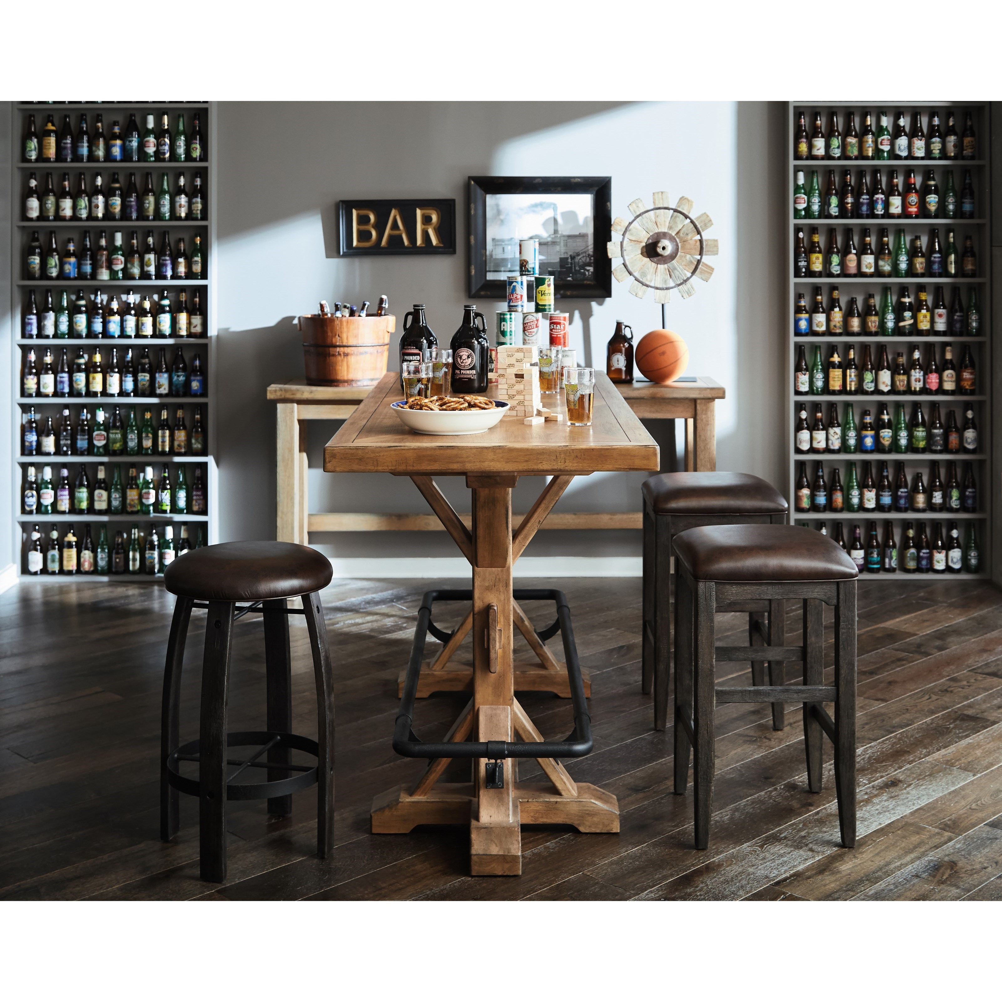 Samuel Lawrence Furniture City Brewing Blonde Bar Height Stand