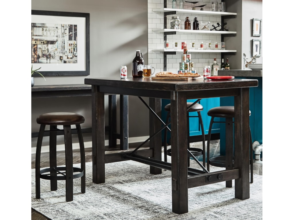 Samuel Lawrence Furniture City Brewing Stout 5 Piece Bar Table Samuel Lawrence Furniture City Brewing