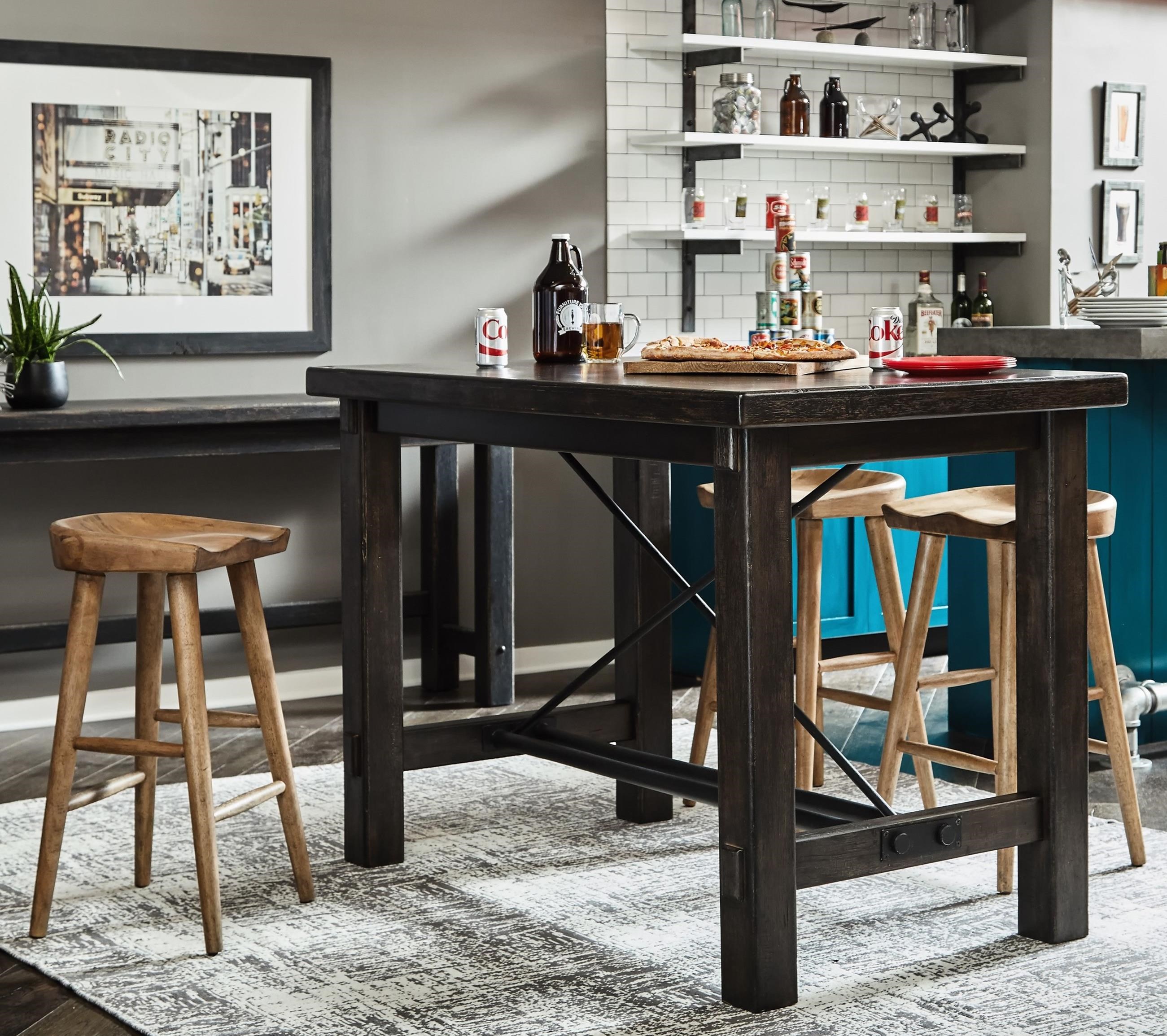 Samuel Lawrence Furniture City Brewing Stout 5 Piece Bar Table