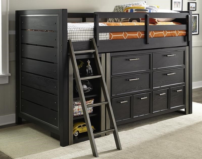 Granite Falls Twin Loft Bed Bookcase And Dresser Sold Separately Morris Home Furnishings Granite Fallsgranite Falls Twin Loft Bed