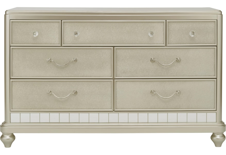 Samuel Lawrence Lil Diva 8874 410 7 Drawer Dresser W Bun Feet