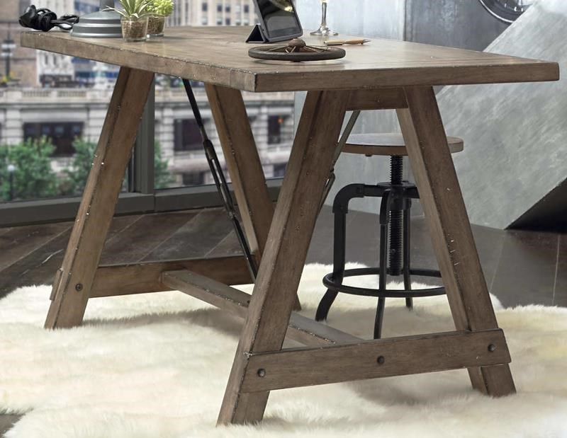 Oregon District Sawhorse Desk Morris Home Table Desks Writing