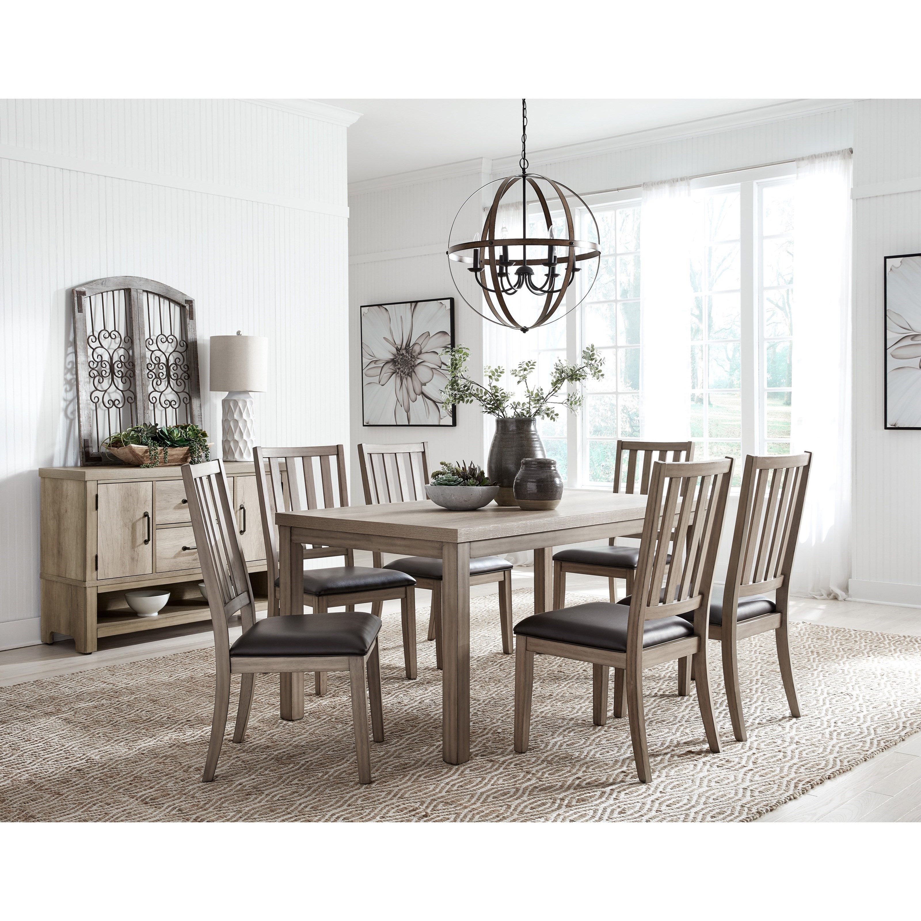 Samuel Lawrence Oakwood S568 131 Casual Standard Height Dining Table Nassau Furniture And Mattress Dining Tables