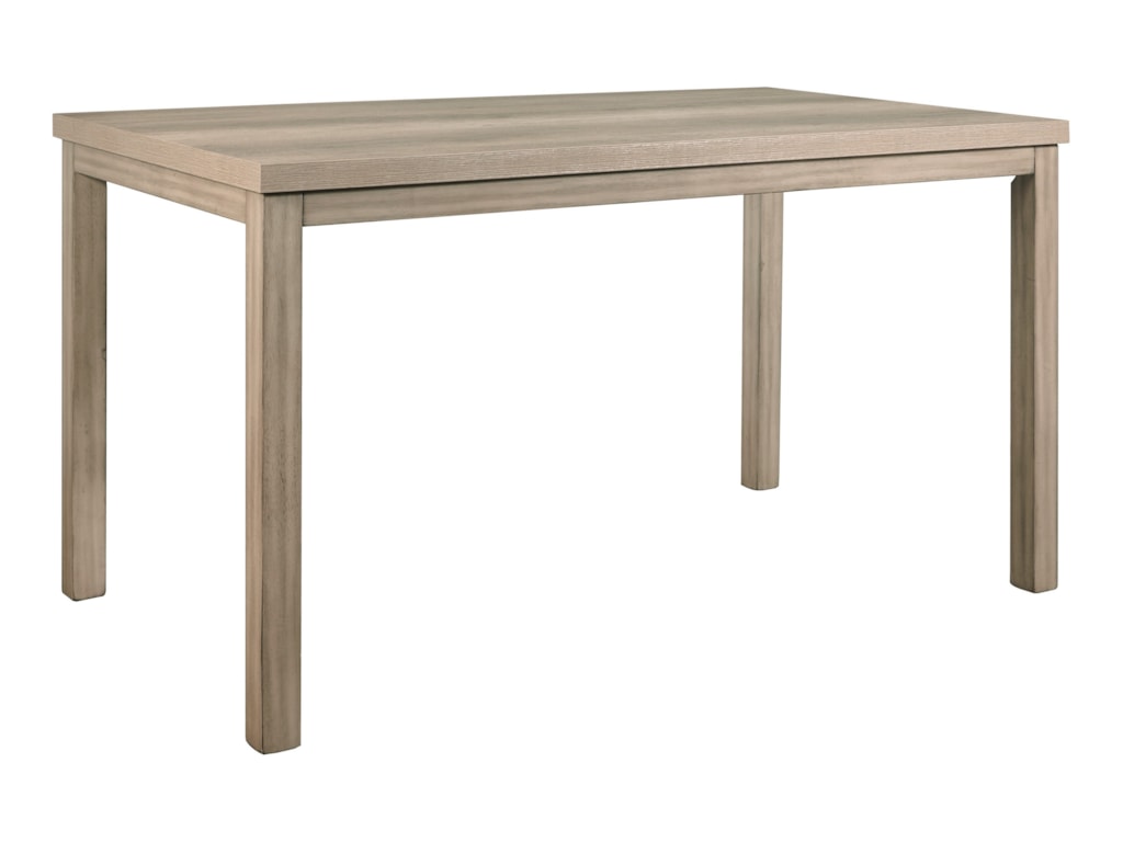 Samuel Lawrence Oakwood Casual 6 Seat Counter Height Table Reeds