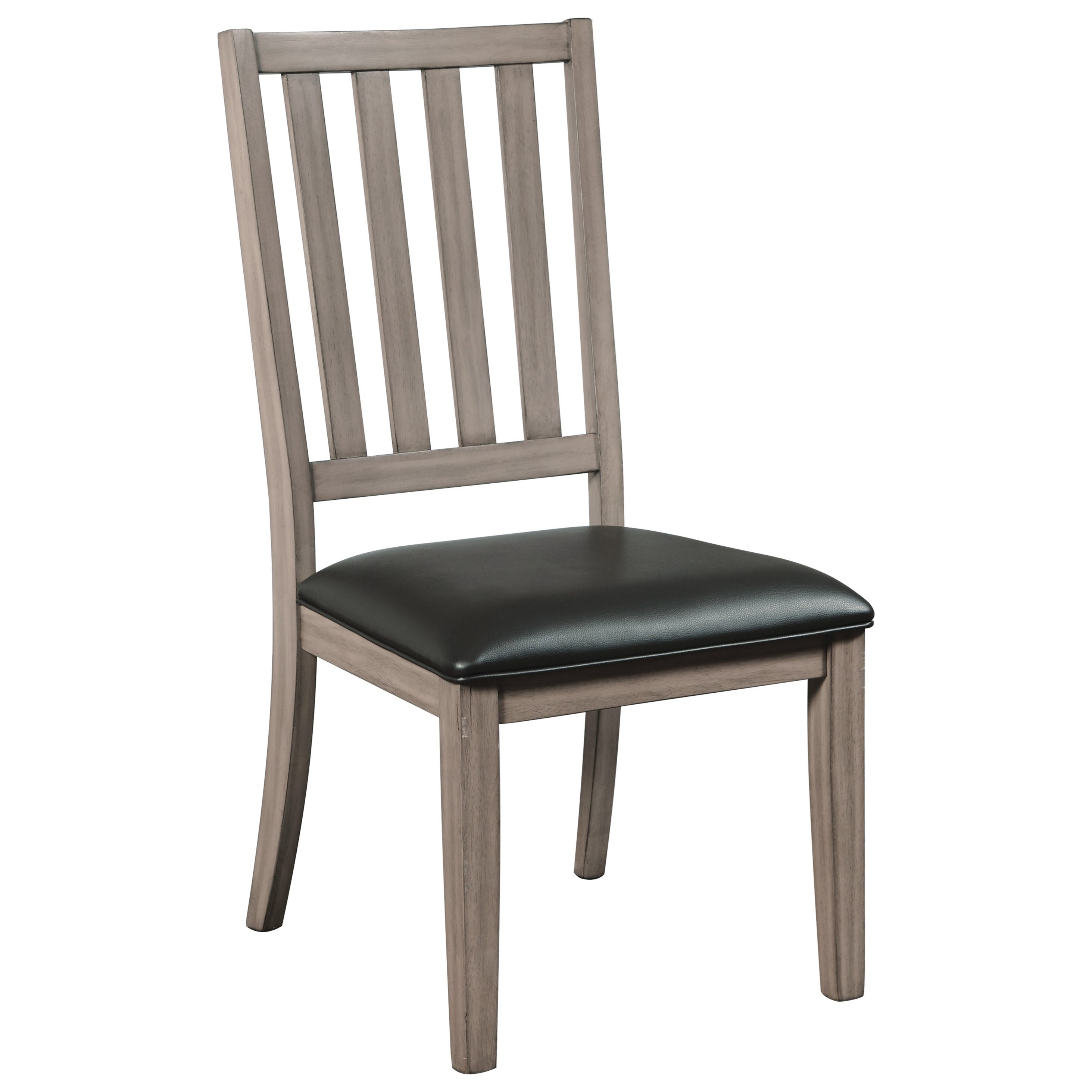 Samuel Lawrence Oakwood Casual Slat Back Side Chair With