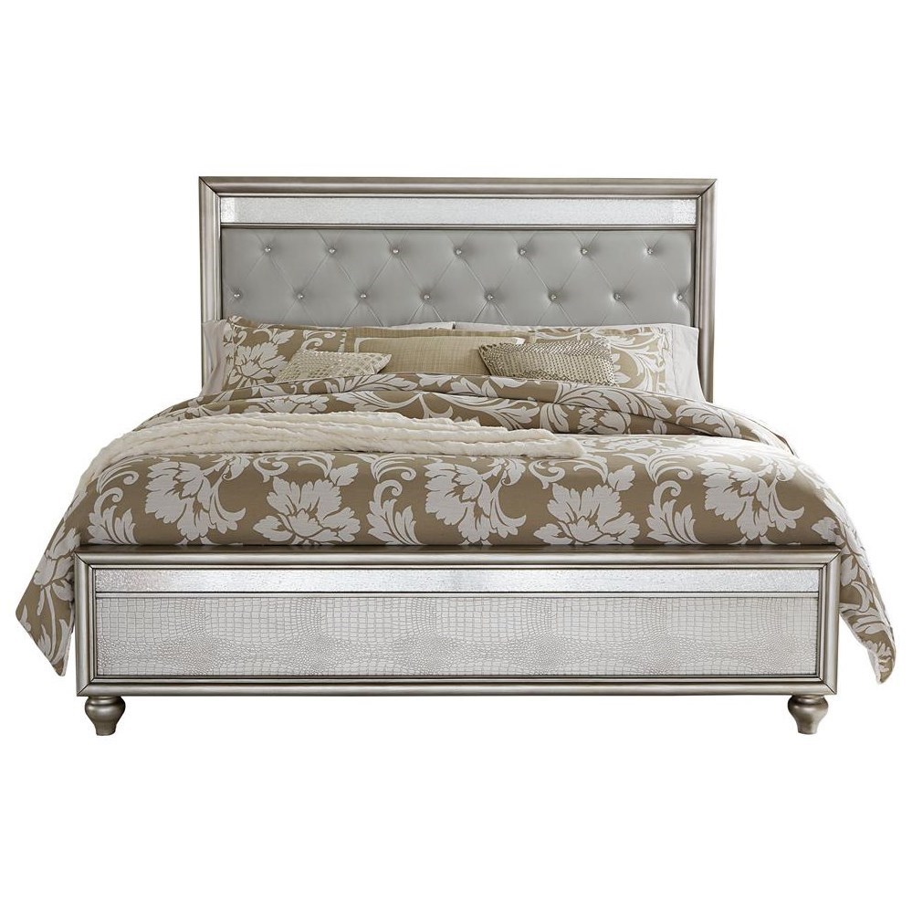 Samuel Lawrence Posh King Upholstered Panel Bed With Led Light Rooms For Less Upholstered Beds