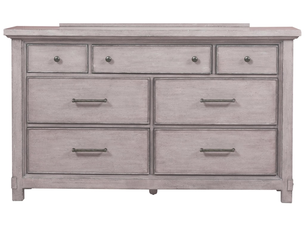 Samuel Lawrence Prospect Hill 7 Drawer Dresser With Iron Hardware