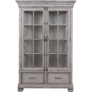 Samuel Lawrence Webster Street Curio China Cabinet With Canister Lighting Morris Home China Cabinets