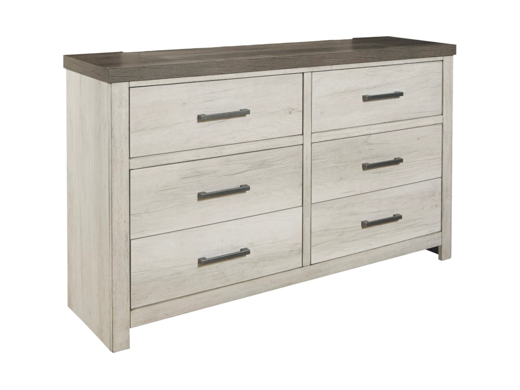 Samuel Lawrence Riverwood 6 Drawer Dresser With Two Tone Finish