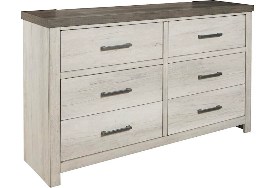 Samuel Lawrence Riverwood 6 Drawer Dresser With Two Tone Finish