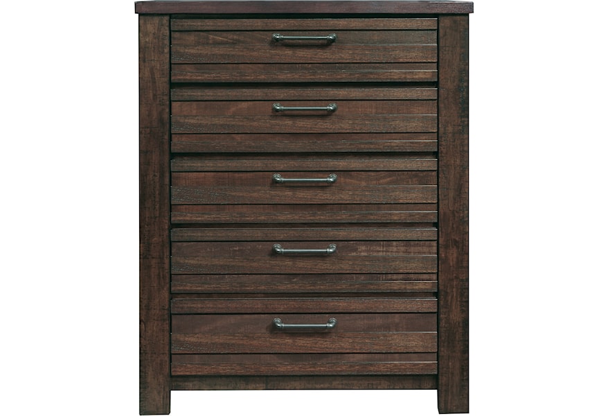 Samuel Lawrence Rutherford 5 Drawer Chest With Oversized Hardware