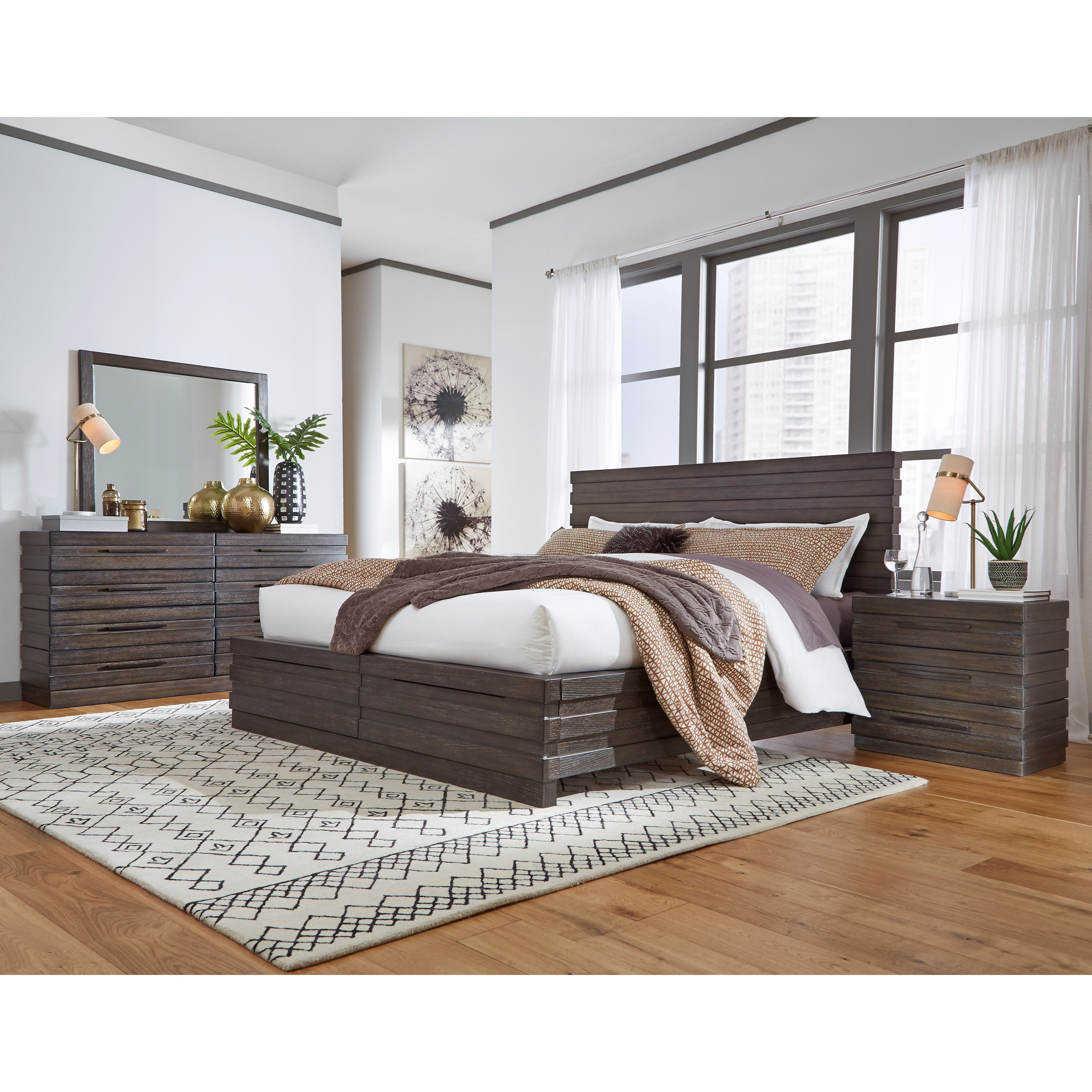 Samuel Lawrence Stakhaus King Bedroom Group Value City Furniture Bedroom Groups