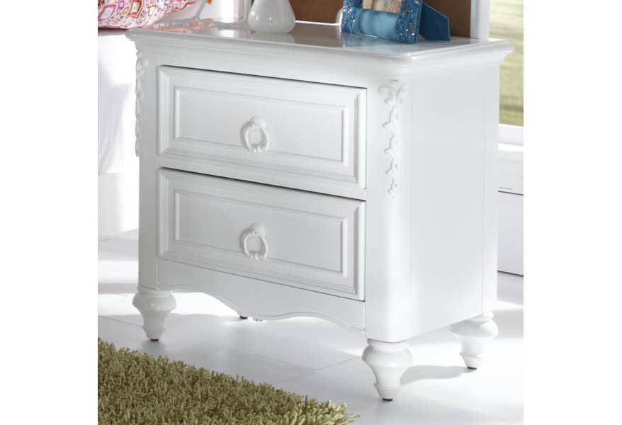 Eleanor 2 Drawer Nightstand With Hidden Storage Compartment