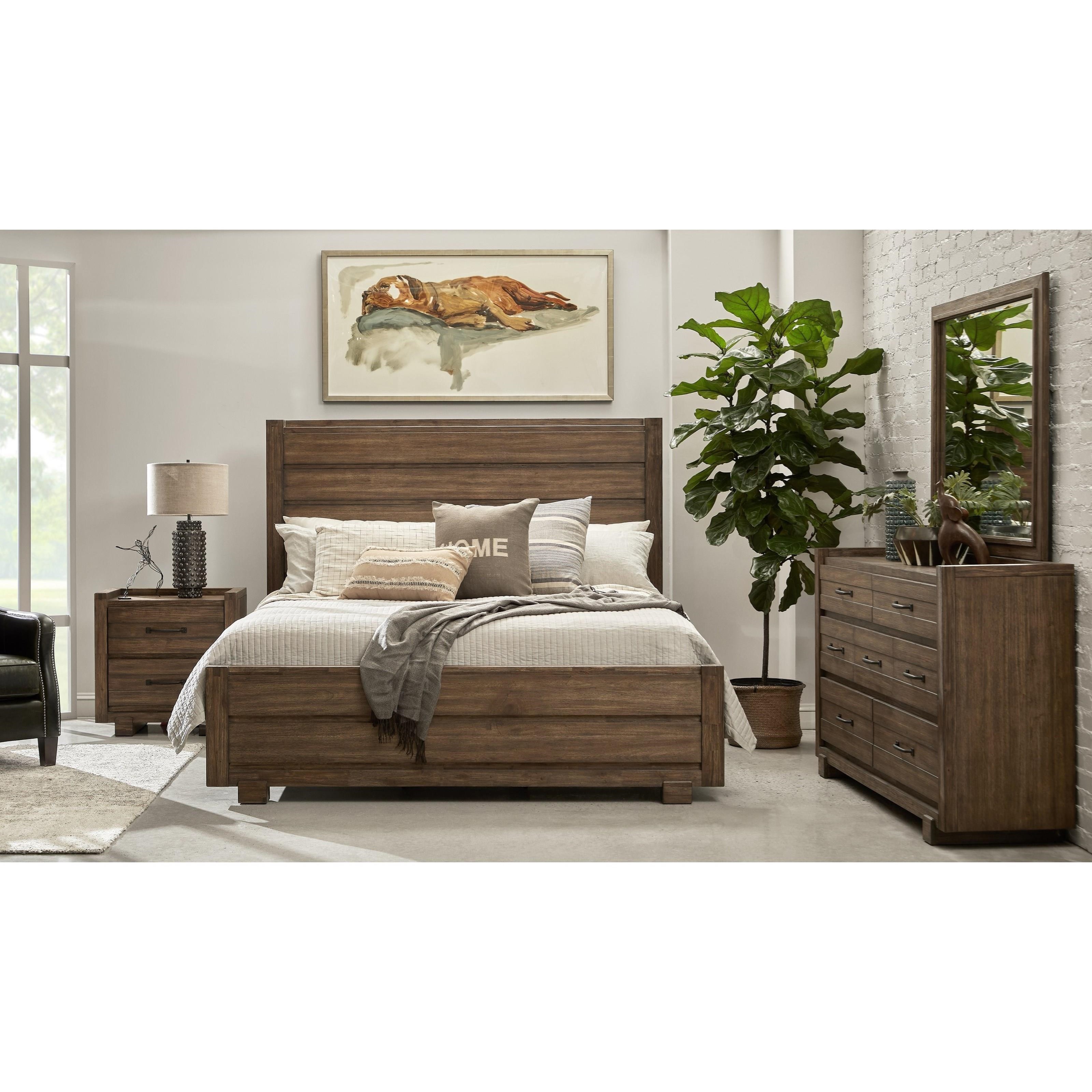 Samuel Lawrence Woodbrook S598 010 Modern Rustic 7 Drawer Dresser Corner Furniture Dressers