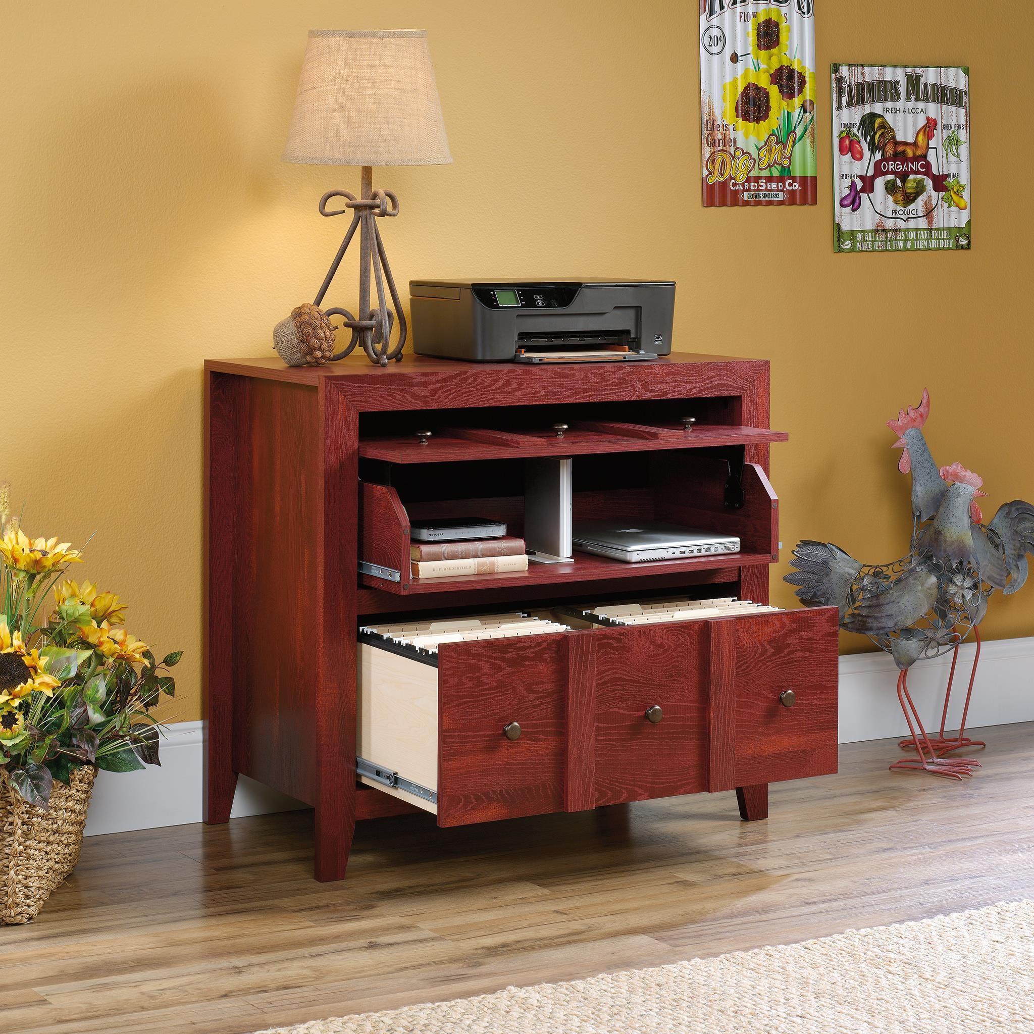 Sauder 420319 Console With File Conlin S Furniture File Cabinets