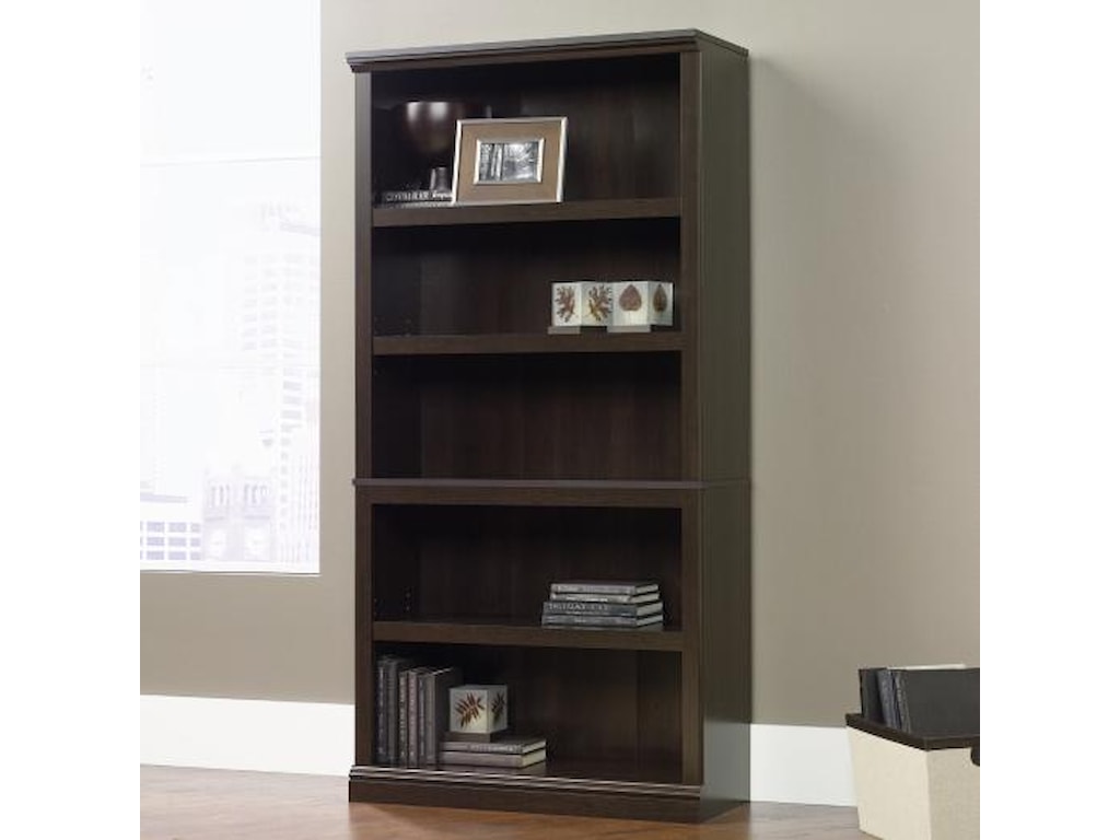 Sauder Bookcases 410174 5 Shelf Bookcase With Elegant Slide On Bookcases 410174 5 Shelf Bookcase