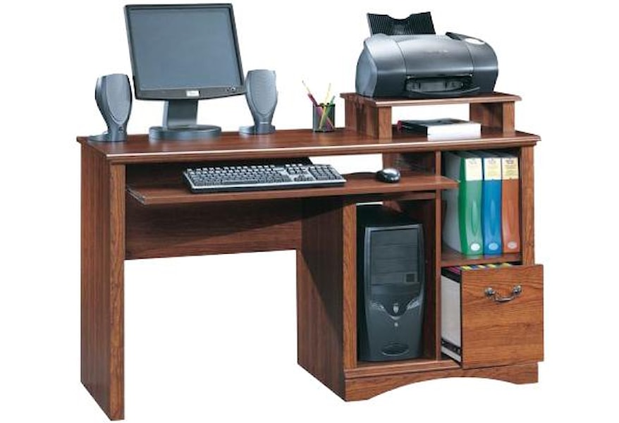 Sauder Camden County Computer Desk With Keyboard Shelf Westrich