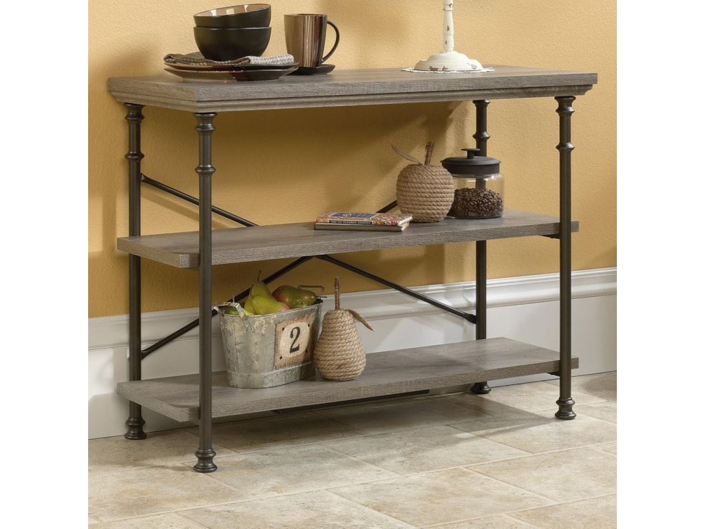 Sauder Canal Street Anywhere Console Tv Stand With Metal Sauder Canal Street Anywhere Console Tv Stand With Metal