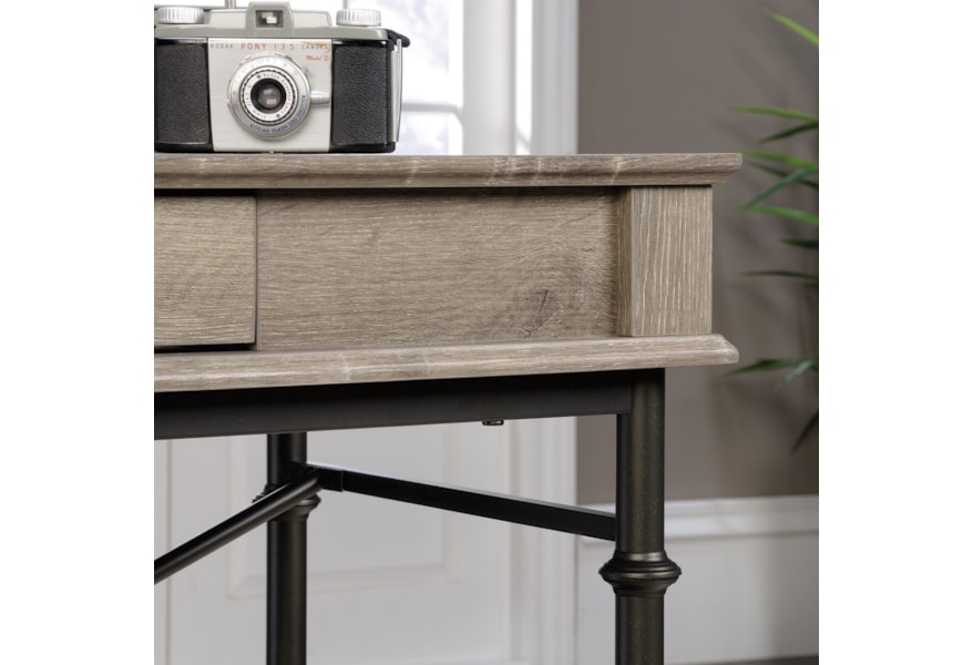 Sauder Canal Street 419231 Console Desk With Flip Down Drawer