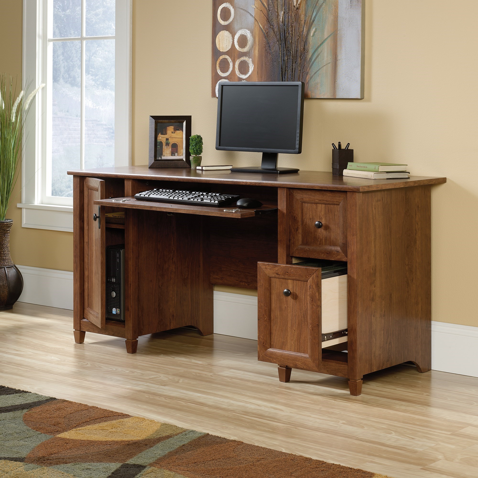 Sauder Edge Water Casual Computer Desk Westrich Furniture