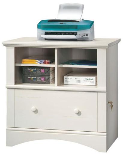 Sauder Harbor View 158002 Cottage 2 Shelf 1 Drawer Lateral File