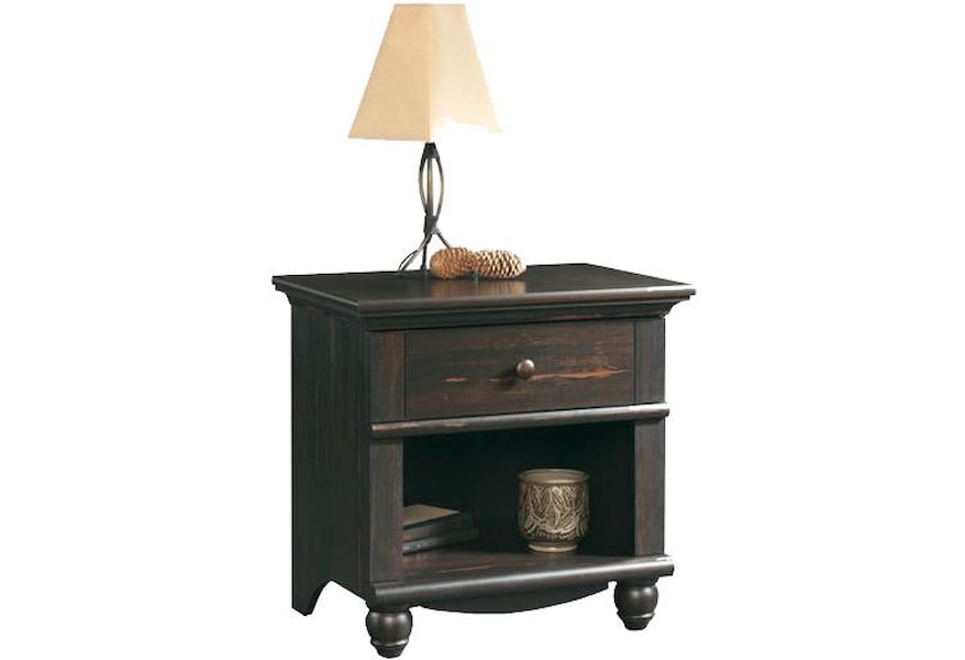 Sauder Harbor View 401328 Cottage 1 Drawer 1 Shelf Nightstand