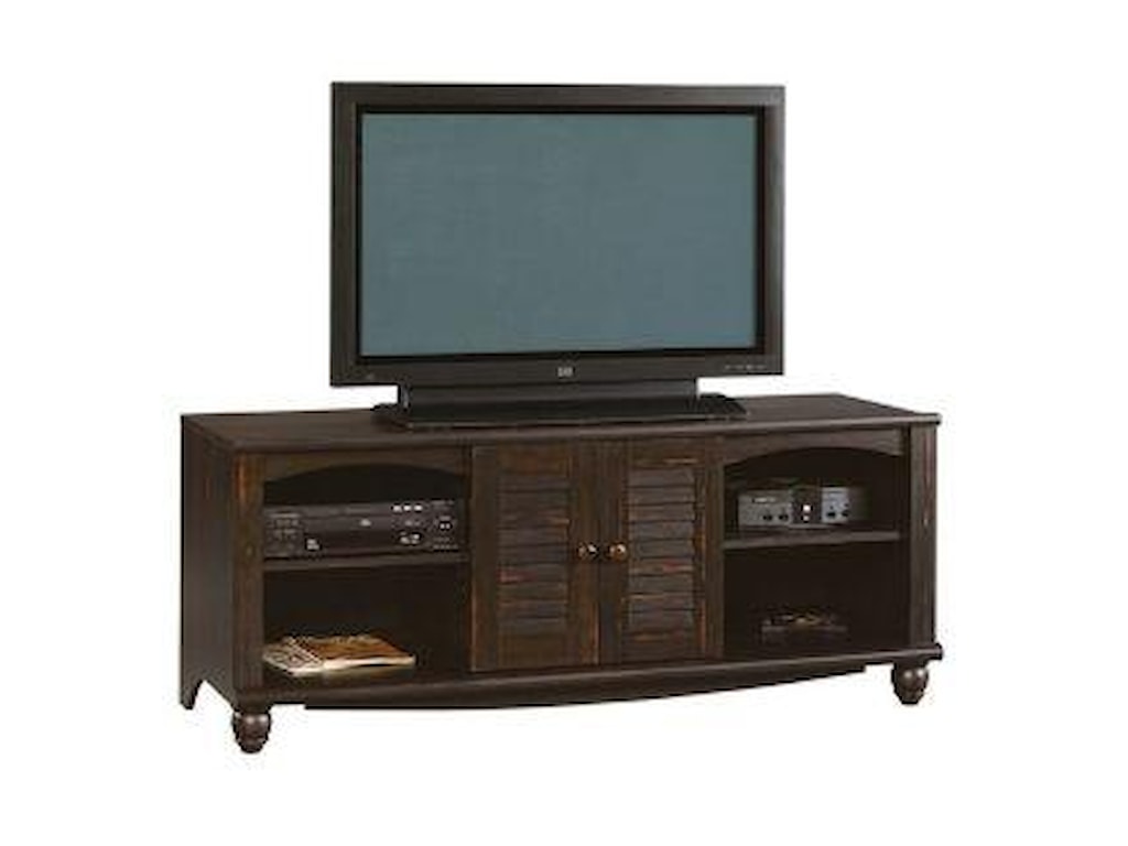 Sauder Harbor View 403680 62 Louver Door Entertainment Credenza Sauder Harbor Viewentertainment Credenza
