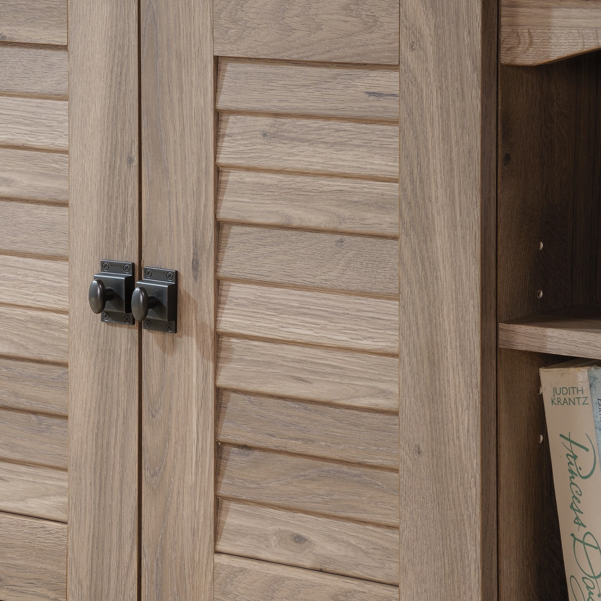 Sauder Harbor View 415055 62 Louver Door Entertainment Credenza