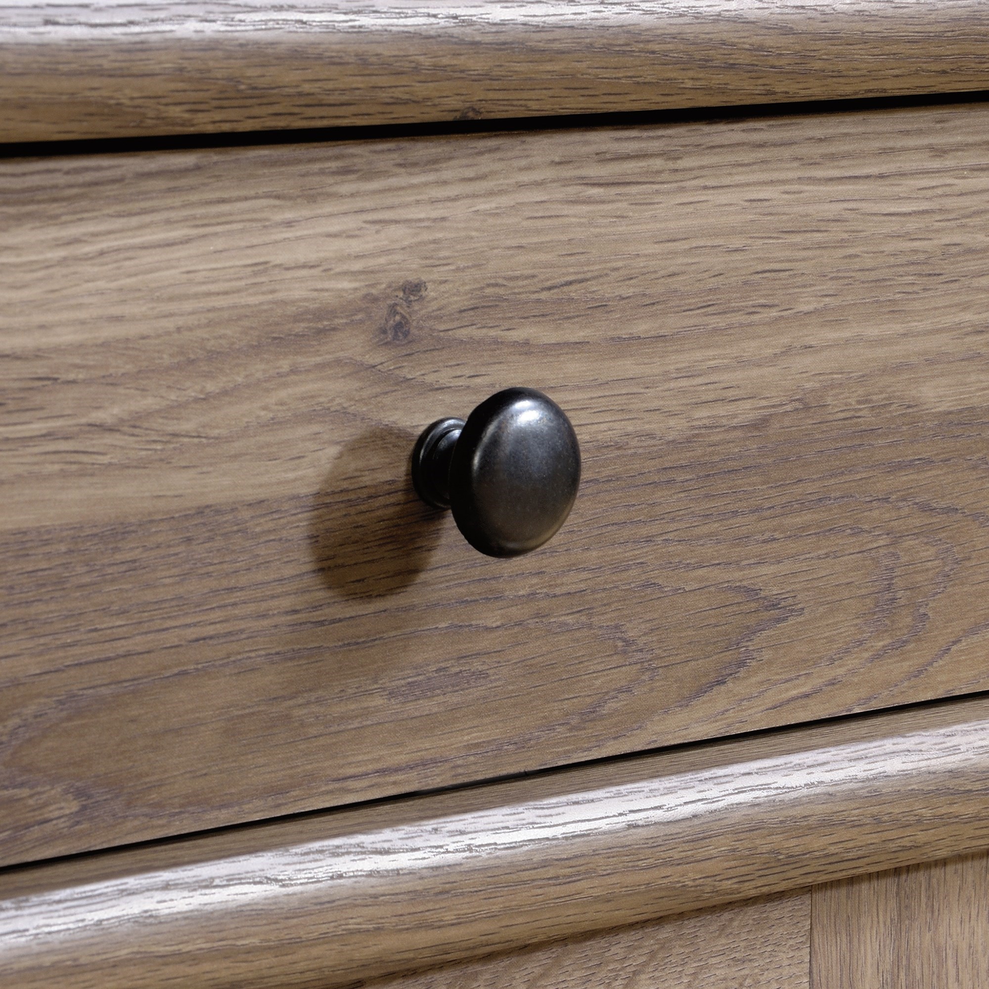 Sauder Harbor View 419911 Antique Finished 2 Shelf 2 Door Library