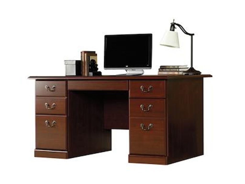 Sauder Heritage Hill 109830 Traditional Double Pedestal Desk Double Pedestal Desks Sauder Heritage Hill Desk Hilldesk