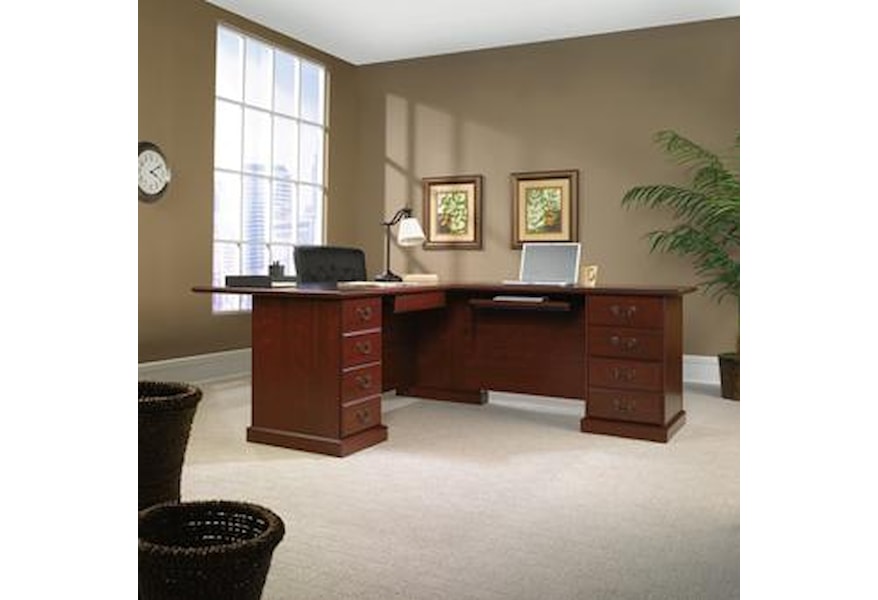 Sauder Heritage Hill 109843 Traditional Double Pedestal Executive