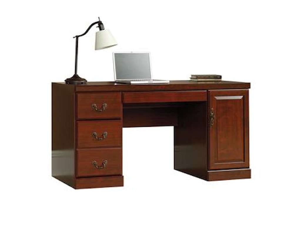 Sauder Heritage Hill 404944 Traditional Classic Cherry Computer