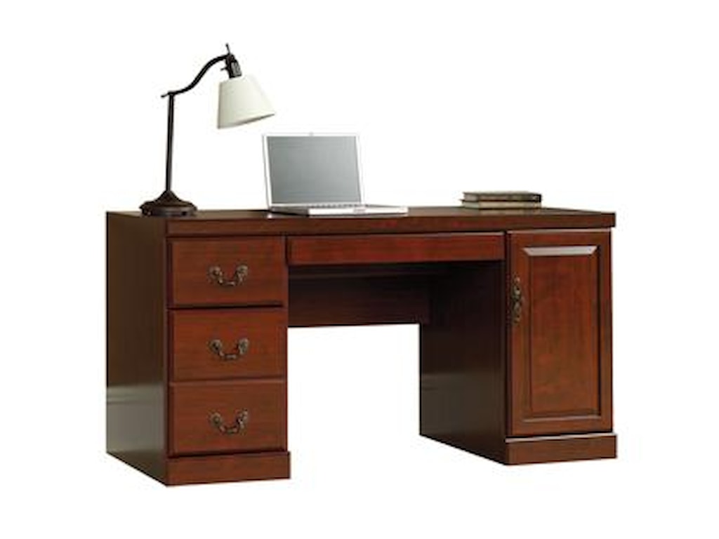 Sauder Heritage Hill 404944 Traditional Classic Cherry Computer