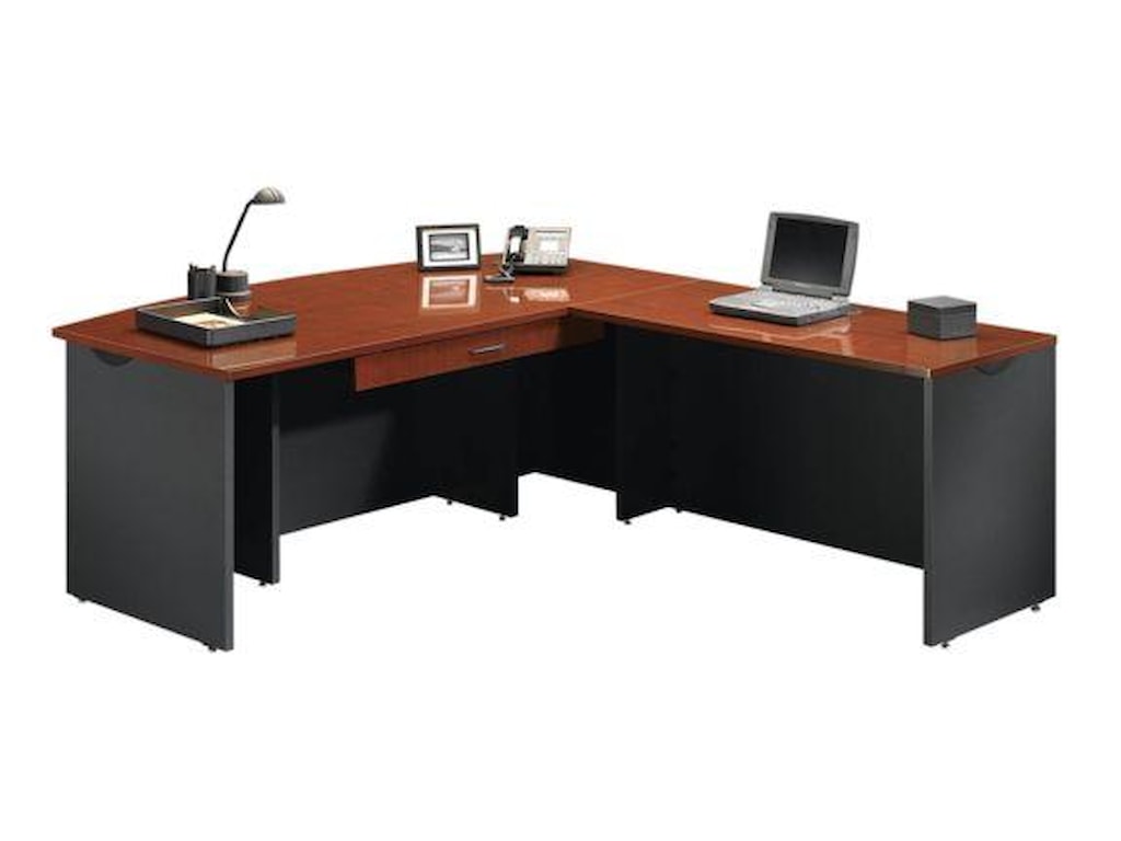 Sauder Home OfficeExecutive Desk with Return and Pencil Drawer