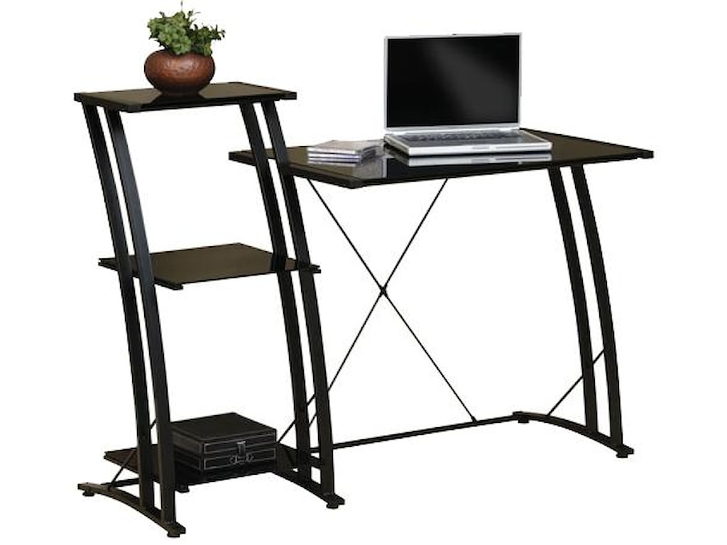 Sauder Home Office Contemporary Tiered Desk With 2 Shelves