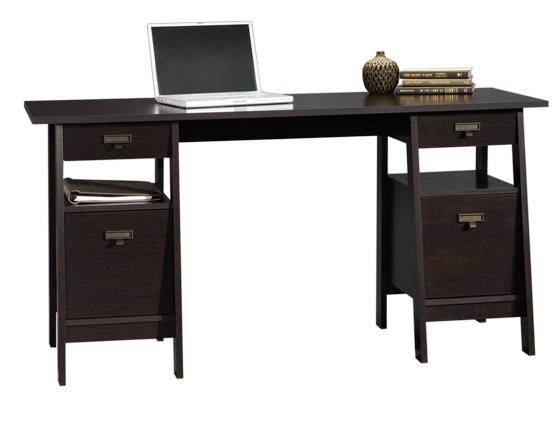 Sauder Home Office 409128 Contemporary Executive Trestle Desk