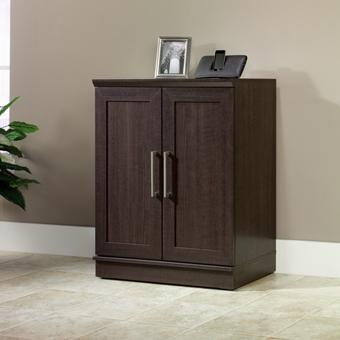 Sauder Homeplus Contemporary 2 Door Base Cabinet Westrich Furniture Appliances Closed Bookcases