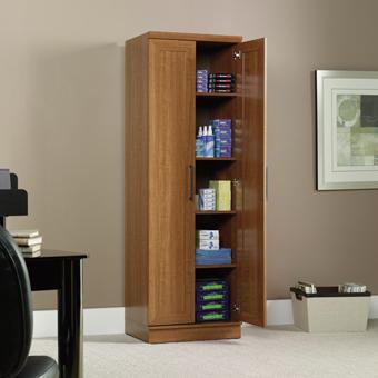 Sauder Homeplus Contemporary 2 Door 4 Shelf Storage Cabinet Westrich Furniture Appliances Closed Bookcases